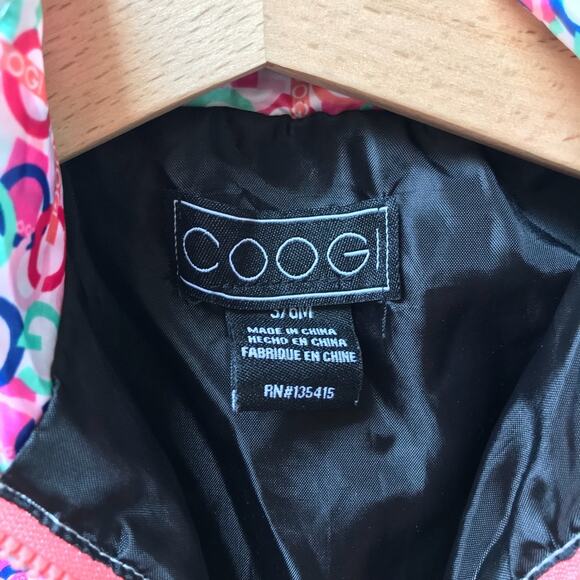 COOGI Windbreaker Jacket in Pink and Purple Logo Print Baby Girl Size 6-9 Months - Picture 3 of 6